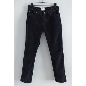 Sid Mashburn Slim Straight 5-Pocket Pants Size 32 NavyCorduroyPANT LEG IS NOT 32